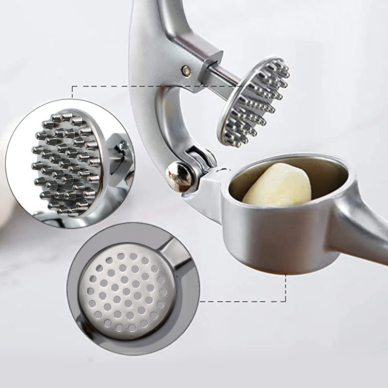 Presse-Ail - Presse-ail en acier inoxydable avec poignée ergonomique