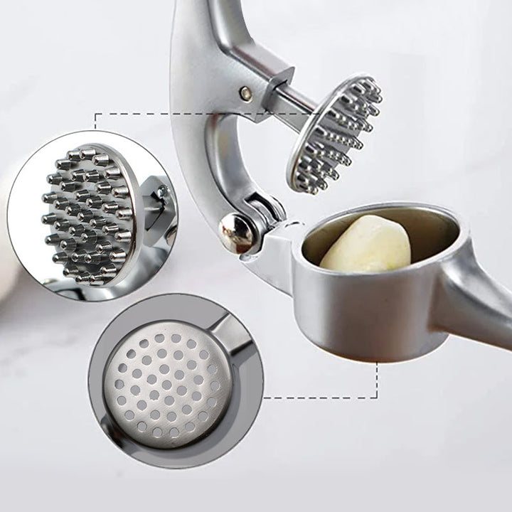 Presse-Ail - Presse-ail en acier inoxydable avec poignée ergonomique