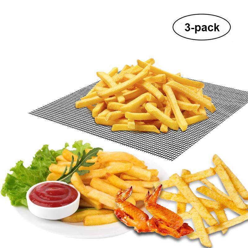 Grillfine BBQ Grillnetz / Tapis de Grill | Antiadhésif & Réutilisable | Résistant à la chaleur jusqu'à 370 °C | Pour Viande, Poisson & Légumes
