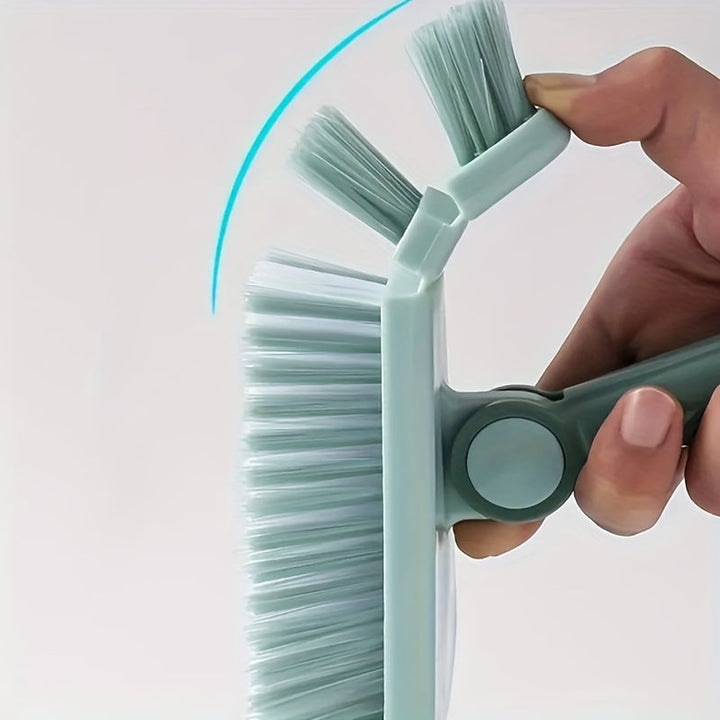 Brosse de sol multifonction SCRUBELLO | Poignée en aluminium réglable | Poils durs | Pour salle de bain, cuisine et balcon