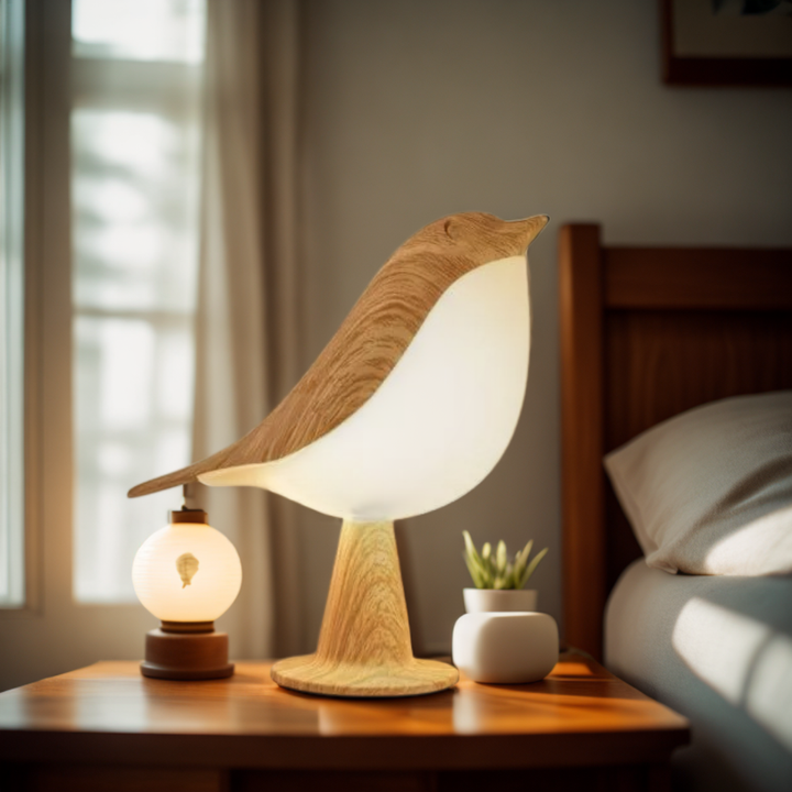 Lampe de nuit à douce lueur en forme d’oiseau