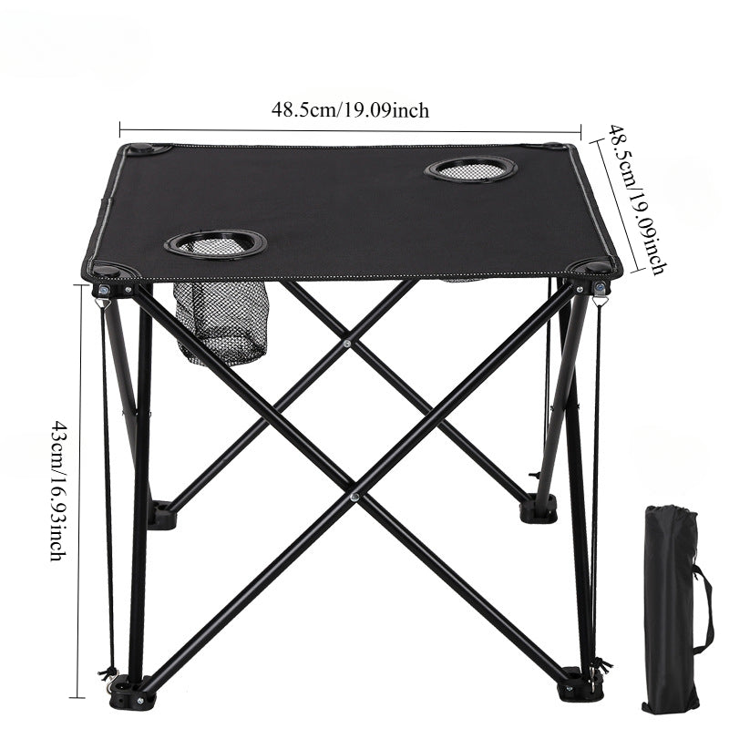 Groupe de sièges de jardin pliable Campafleur | 2 chaises & 1 table | Motif floral | Portable & Résistant aux intempéries