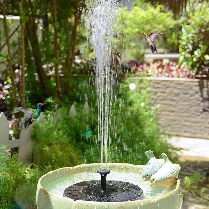 WaterGlow – Fontaine solaire avec LED et 4 motifs de jets d'eau différents !