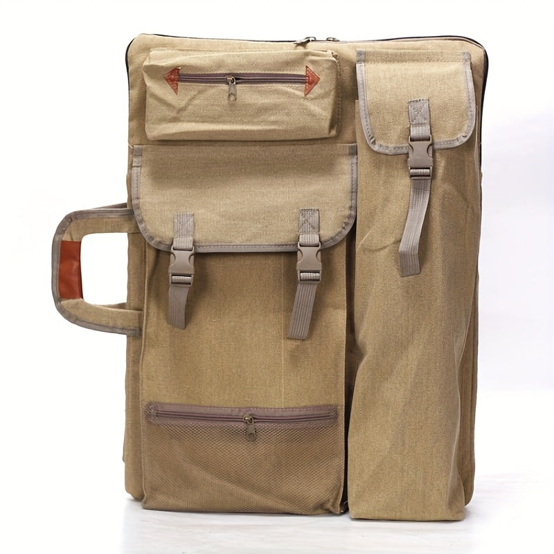 Sac à dos d'artiste Artovo en toile | 66×50 cm | Robuste, Léger & Spacieux | Pour planche à dessin & accessoires | Idéal pour les déplacements
