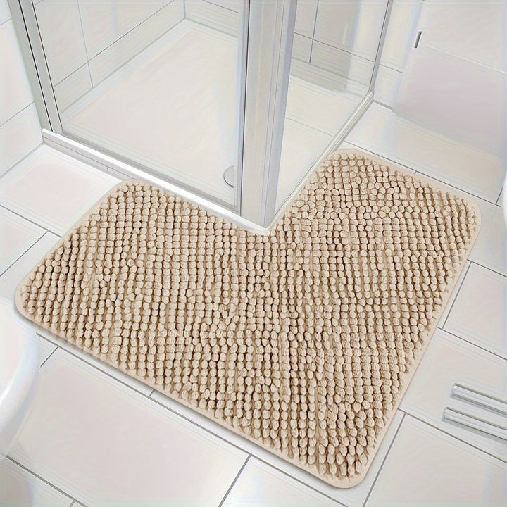 Tapis de Bain d'Angle Lunava | Forme L pour Douche & Coin | Antidérapant & Doux | 40x40x80 cm