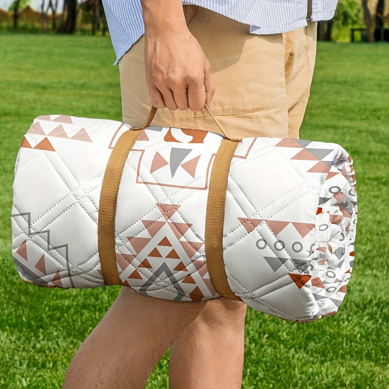 Camprella Couverture de Pique-nique Imperméable | Pliable & Rembourrée | Avec Poignée de Transport | Idéale pour la Plage & le Parc