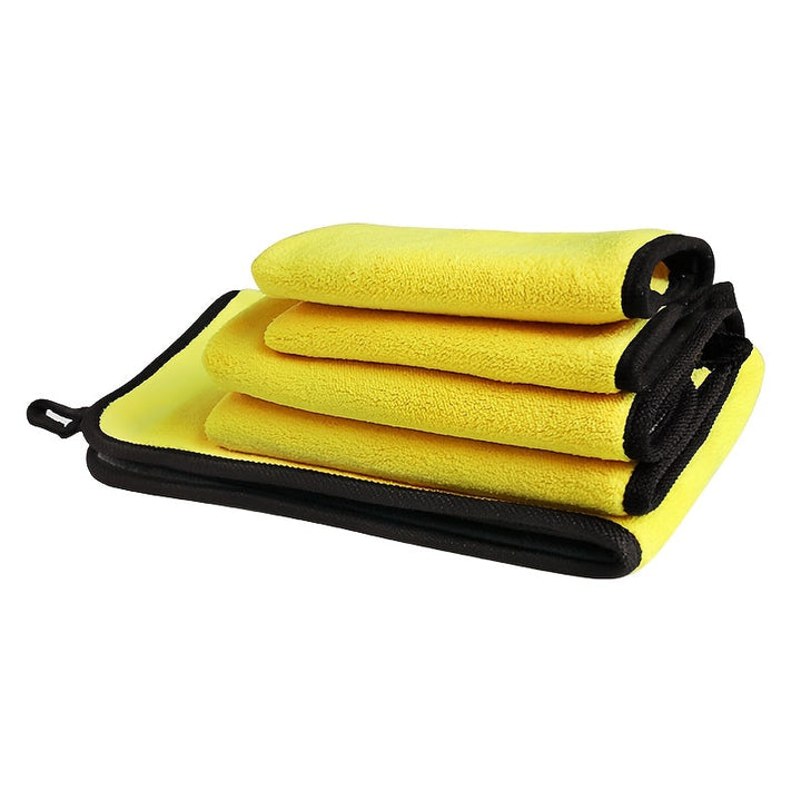 AutoFlair Chiffon en Microfibre pour Voiture | Double Face & Sans Rayures | Ultra Absorbant | Fleece Corail