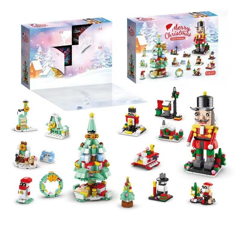 BuildaTree™ – Calendrier de l'Avent avec des pièces de sapin de Noël