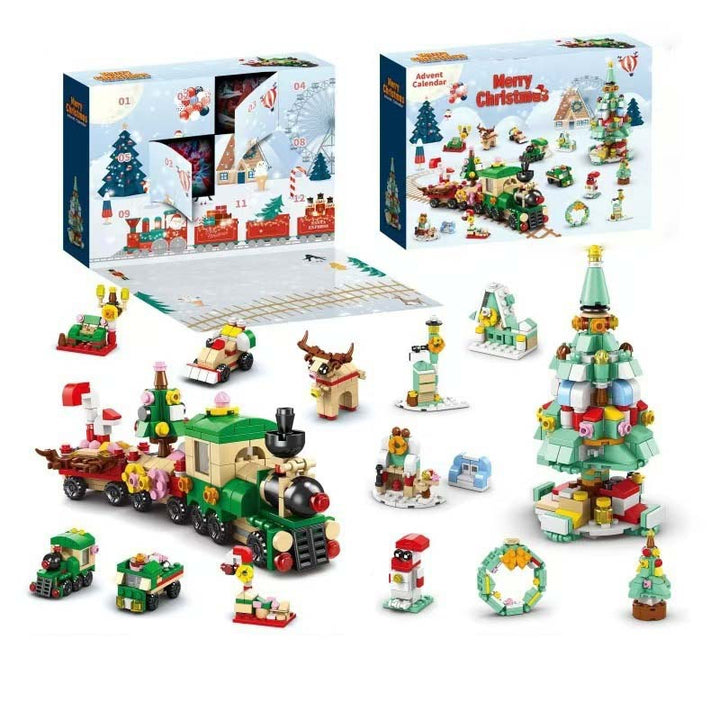 BuildaTree™ – Calendrier de l'Avent avec des pièces de sapin de Noël