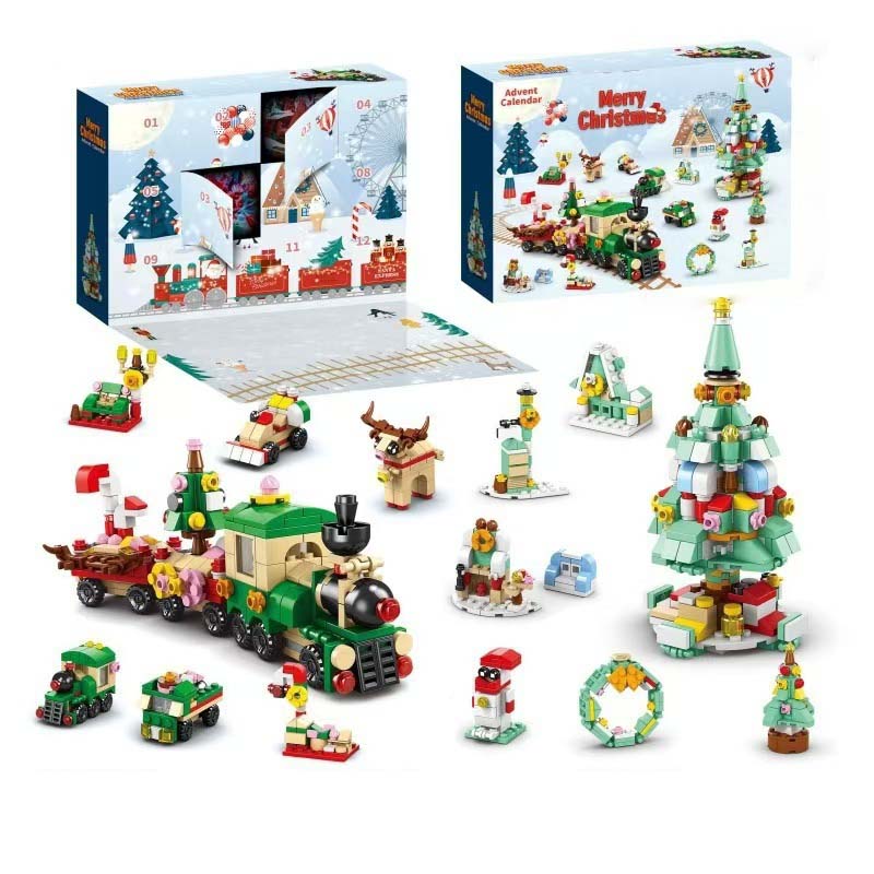 BuildaTree™ – Calendrier de l'Avent avec des pièces de sapin de Noël