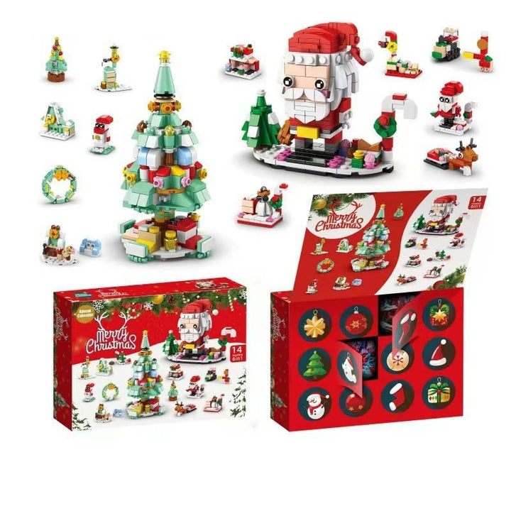 BuildaTree™ – Calendrier de l'Avent avec des pièces de sapin de Noël