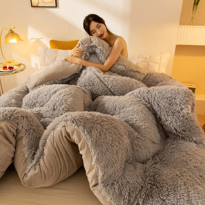 FluffLuxe - Ensemble de housses de couette en peluche