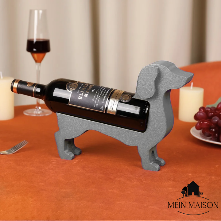Support de bouteille de vin Dackel CorkHound | Design original | Stable & décoratif | Pour 375–500 ml