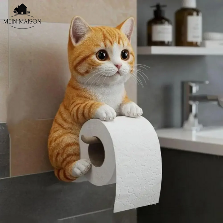 PurrRoll – Le charmant porte-papier toilette pour chats !