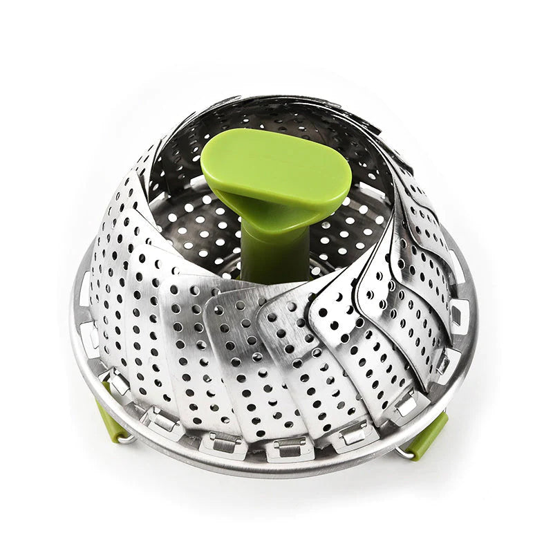 (1+1 gratuit) Kuchmi™ - Cuiseur vapeur pliable en acier en forme de fleur - Préparez vos repas en préservant tous les nutriments ! [Réduction valable jusqu'à 10h]