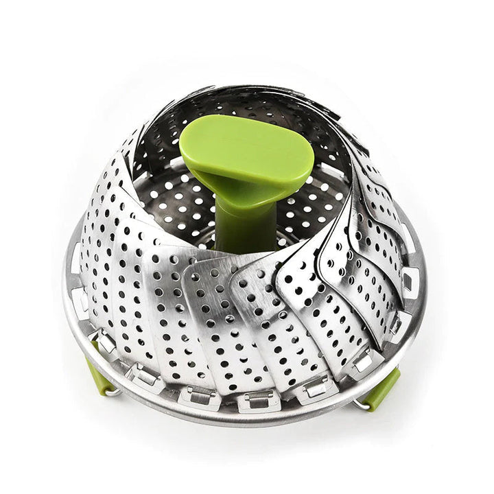 (1+1 gratuit) Kuchmi™ - Cuiseur vapeur pliable en acier en forme de fleur - Préparez vos repas en préservant tous les nutriments ! [Réduction valable jusqu'à 10h]