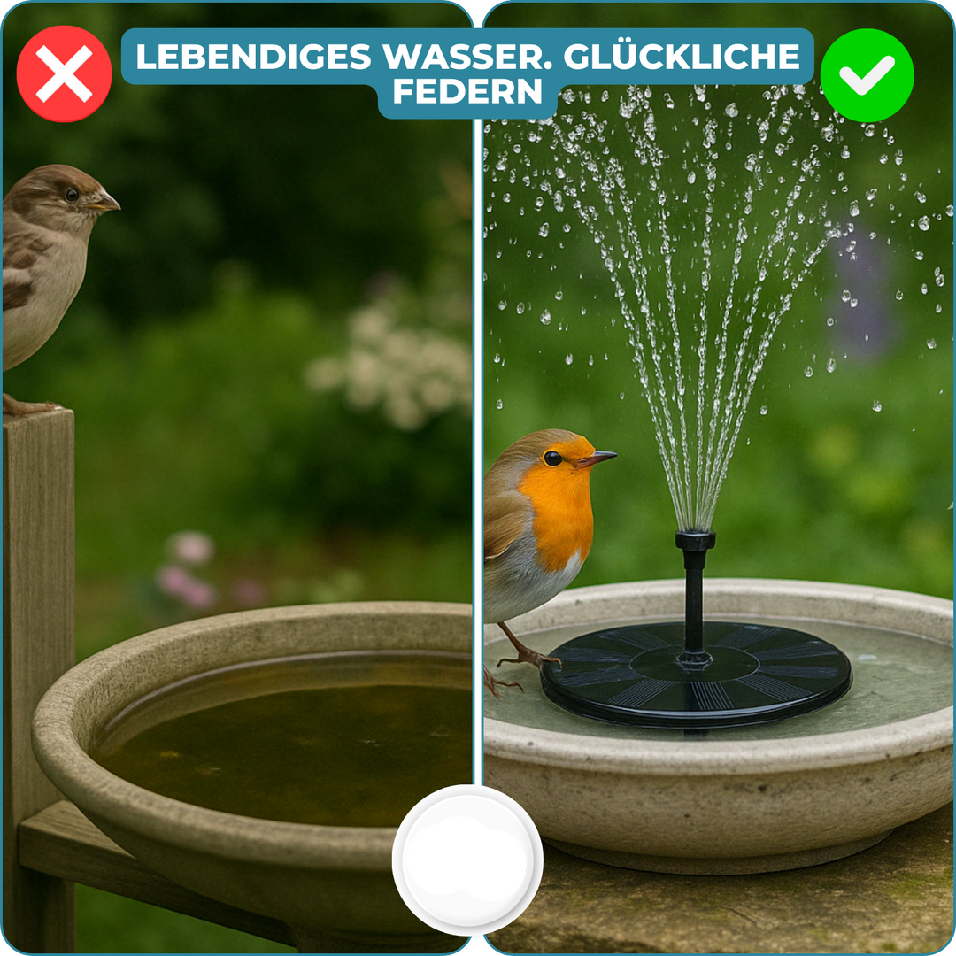 AquaBloom™ – Fontaine solaire pour tranquillité et élégance dans le jardin