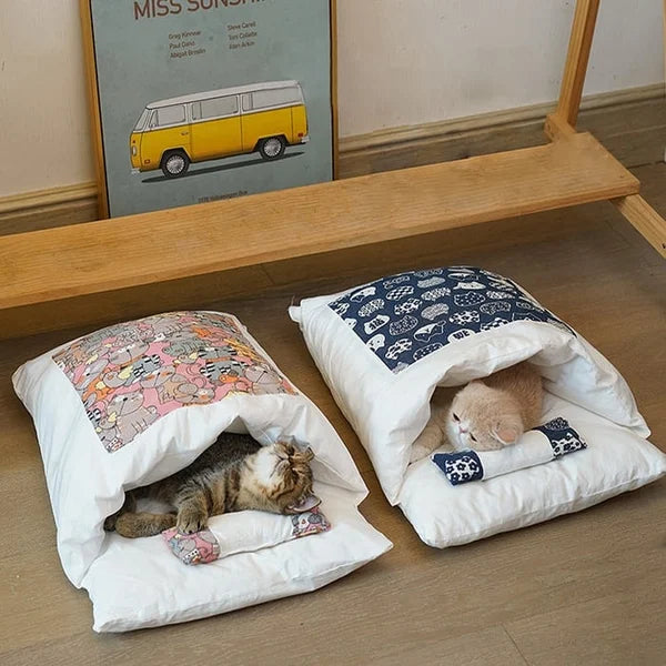 SleepyPaw – Lit pour animaux de compagnie douillet avec coussin
