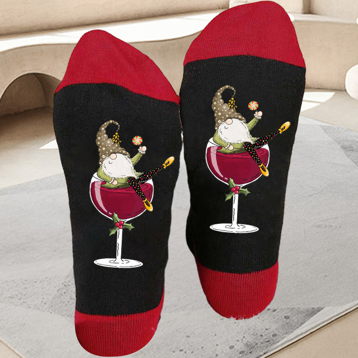 1+1 GRATUIT | TipsyToes - Chaussettes créatives en verre à vin