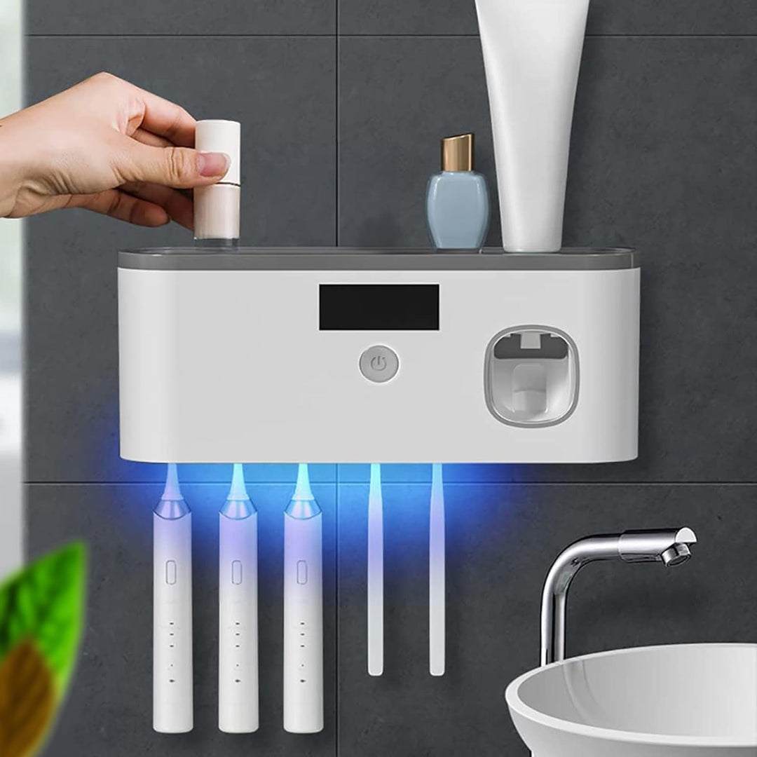 UVShield – Support de brosse à dents hygiénique avec dosage intelligent !