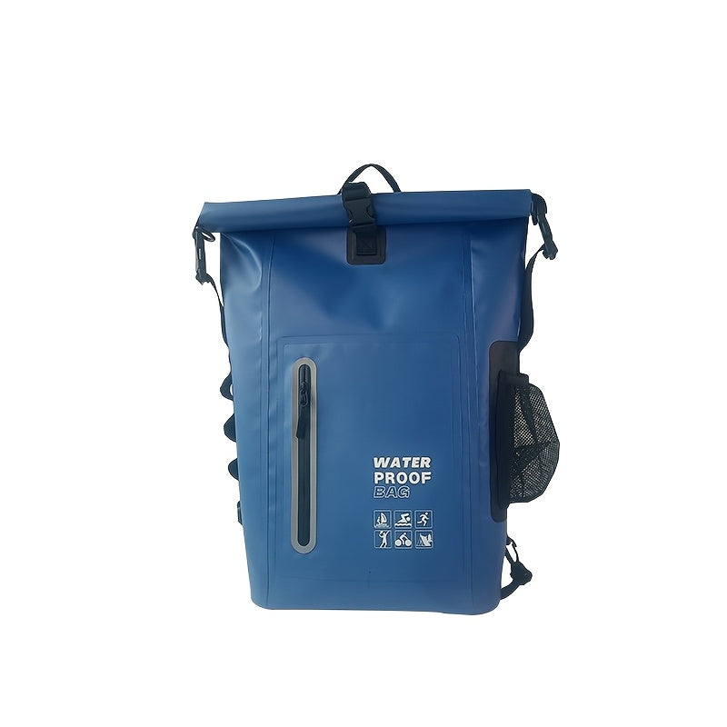 DryTrek Sac à dos de plein air étanche 25L | Rolltop avec fermeture à clip | Design robuste | Parfait pour le kayak, la randonnée et la plage