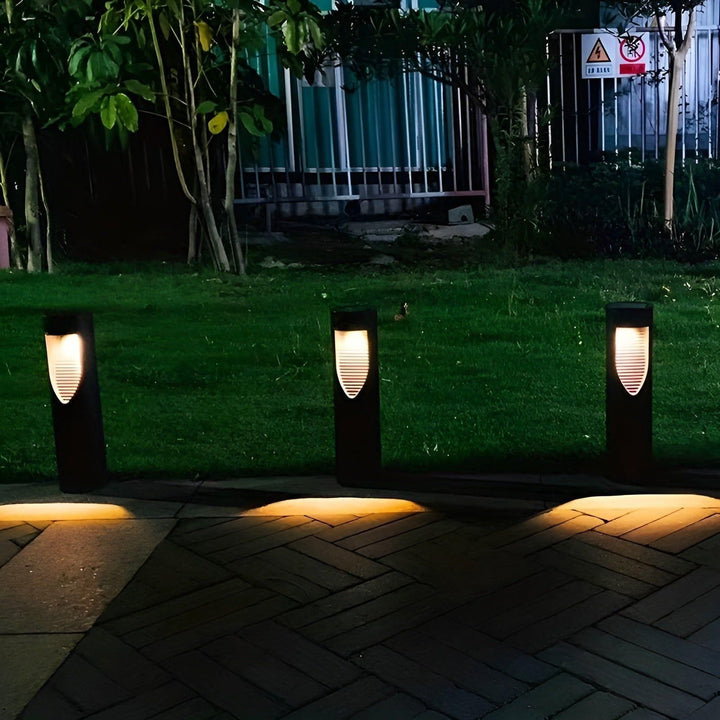 Lampe de jardin solaire Solvara Cylindre | Lumière chaude | Étanche & Sans fil | Contrôle tactile