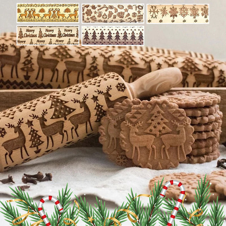 ChristmasRoller™ - Rouleau à pâtisserie de Noël pour biscuits [Dernier jour de réduction]
