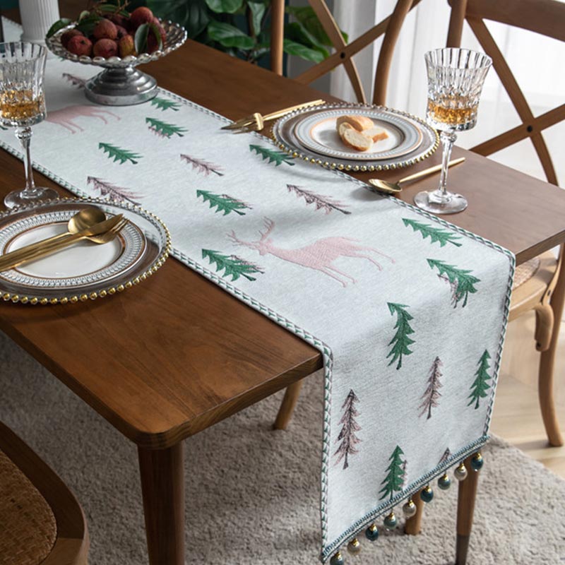 XmasTreeFest - Chemin de table de sapin de Noël avec