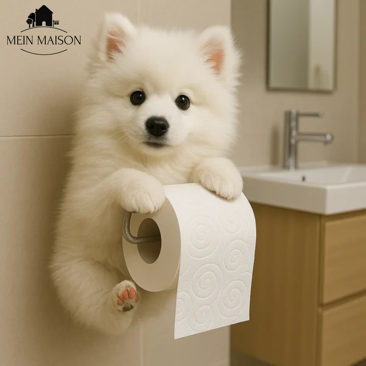 PawRoll – Le porte-papier toilette au charme animal!