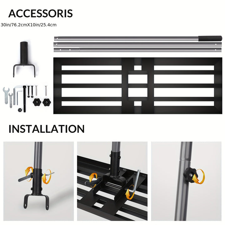 LawnMaster Pro Niveleur de Gazon | Acier Inoxydable & Aluminium | Design de Grille Ouverte | 198 × 43,2 cm