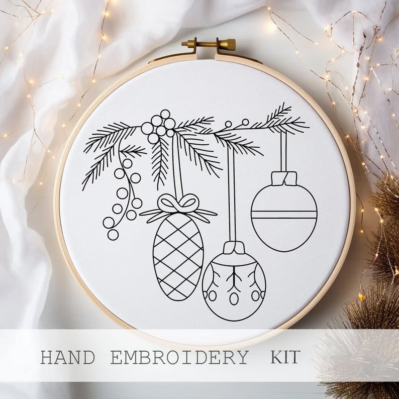 SnowStitch™ – Ensemble de broderie pour les fêtes