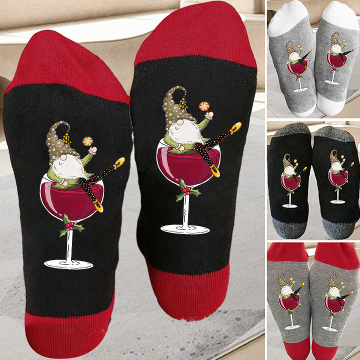 1+1 GRATUIT | TipsyToes - Chaussettes créatives en verre à vin