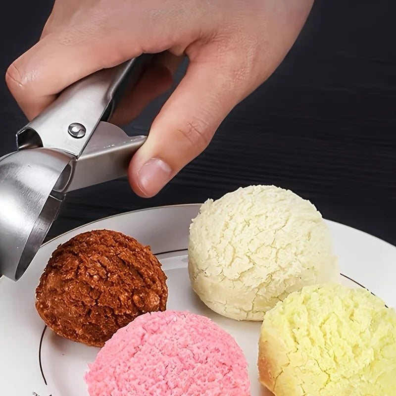 Scoopiva Cuillère à Glace en Acier Inoxydable | Robuste & Lavable au Lave-Vaisselle | Pour Boules Petites & Grandes | Poignée Lisse