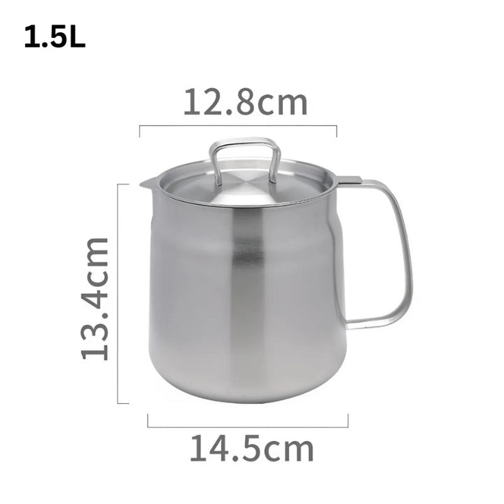OilSaver - Récipient à huile de cuisine en acier inoxydable avec filtre