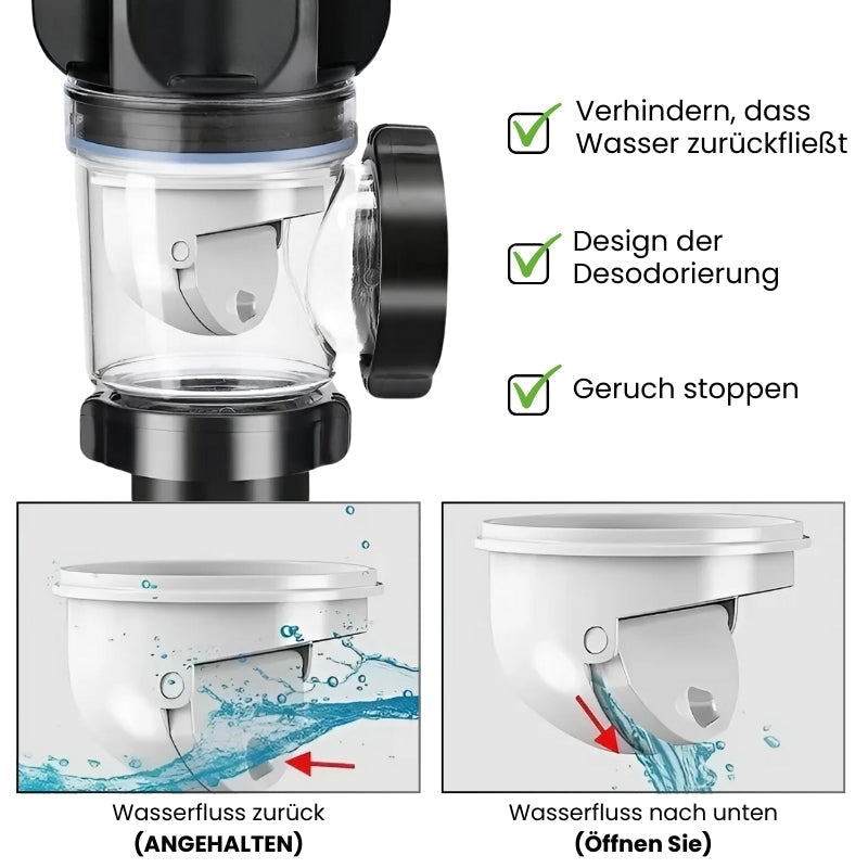 OdorBlock - Tuyau de drainage universel anti-odeur