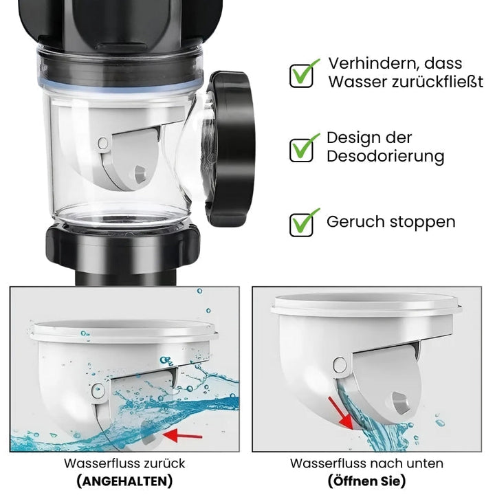 OdorBlock - Tuyau de drainage universel anti-odeur