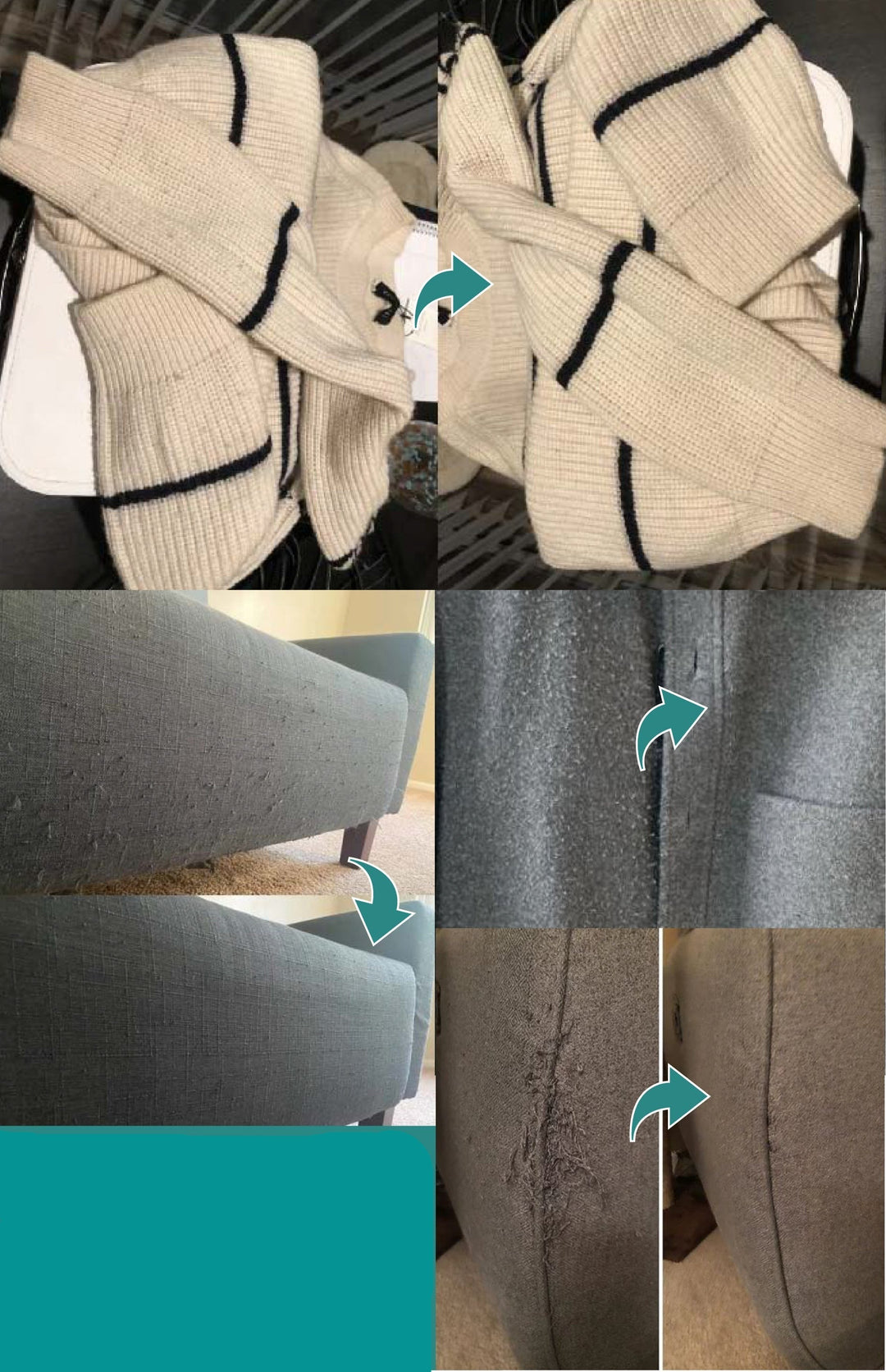 LintZap - Épilateur de peluches rechargeable