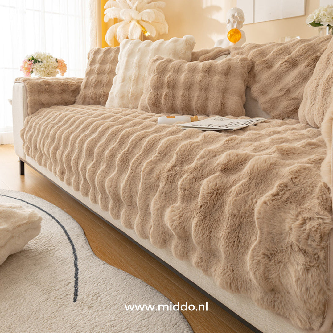 Plushy - Protection de canapé luxueuse, confort et douceur ultimes !