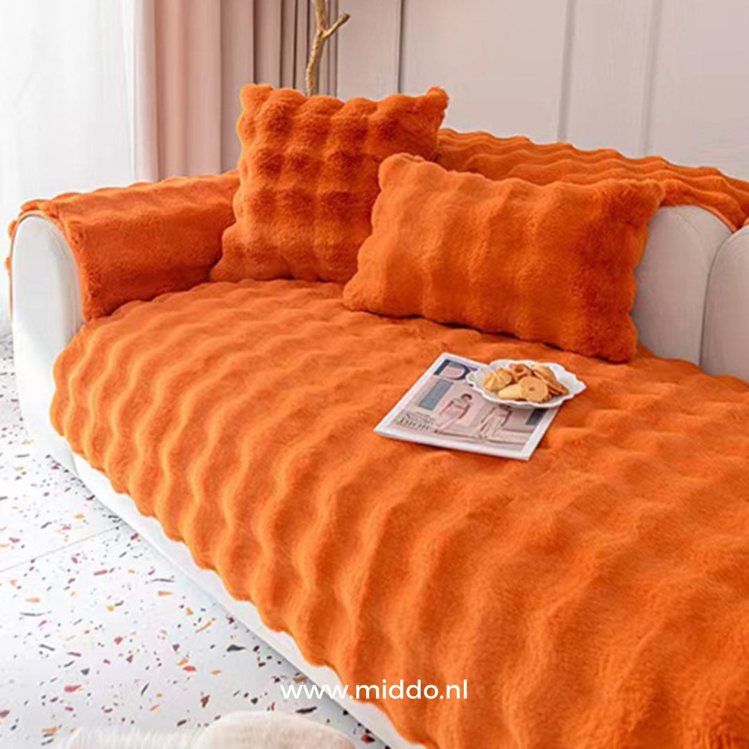 Plushy - Protection de canapé luxueuse, confort et douceur ultimes !