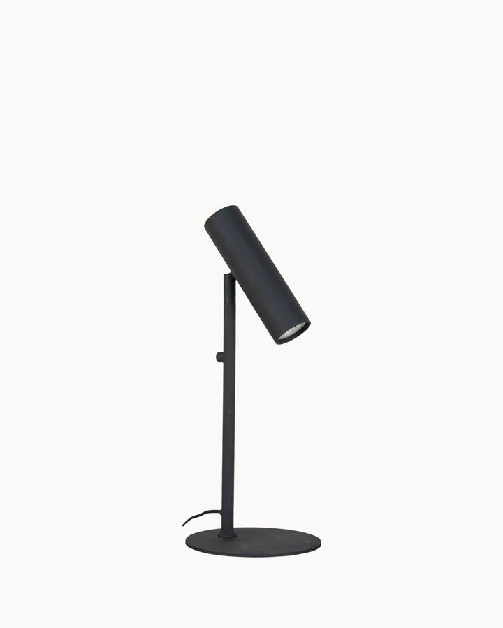Lampe de table Paris - Design en acier noir - 20 x 20 x 47 cm - Culot GU10