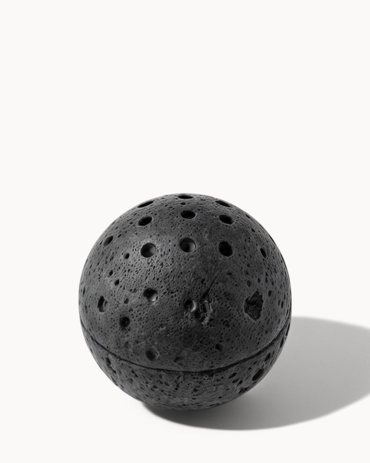 Brûleur d'encens Wabi Sabi - Pierre naturelle de travertin beige, fait main