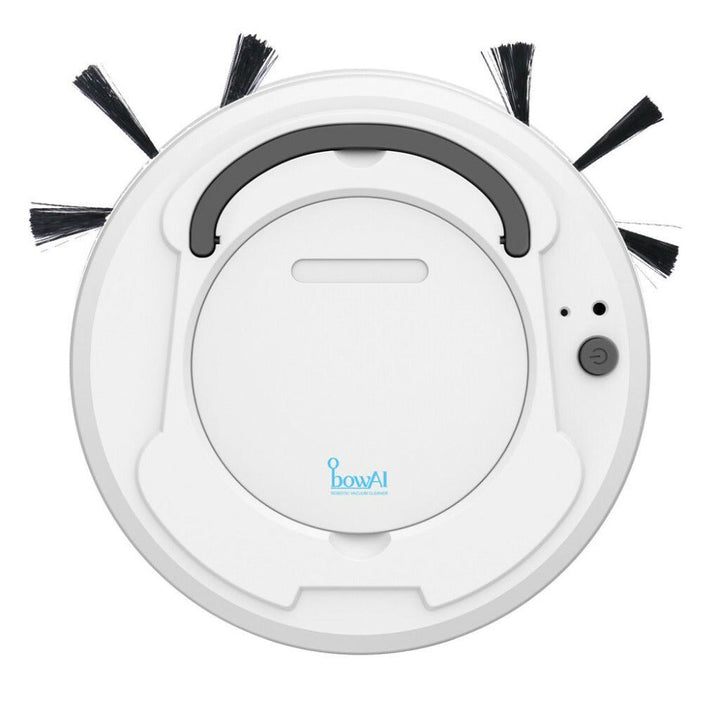 Robot Aspirateur Dustelio SlimBot | Extra Plat (6,5 cm) | Forte Puissance d'Aspiration & Silencieux en Fonctionnement | Nettoyage Automatique | Inclus : Câble de Charge & Brossettes