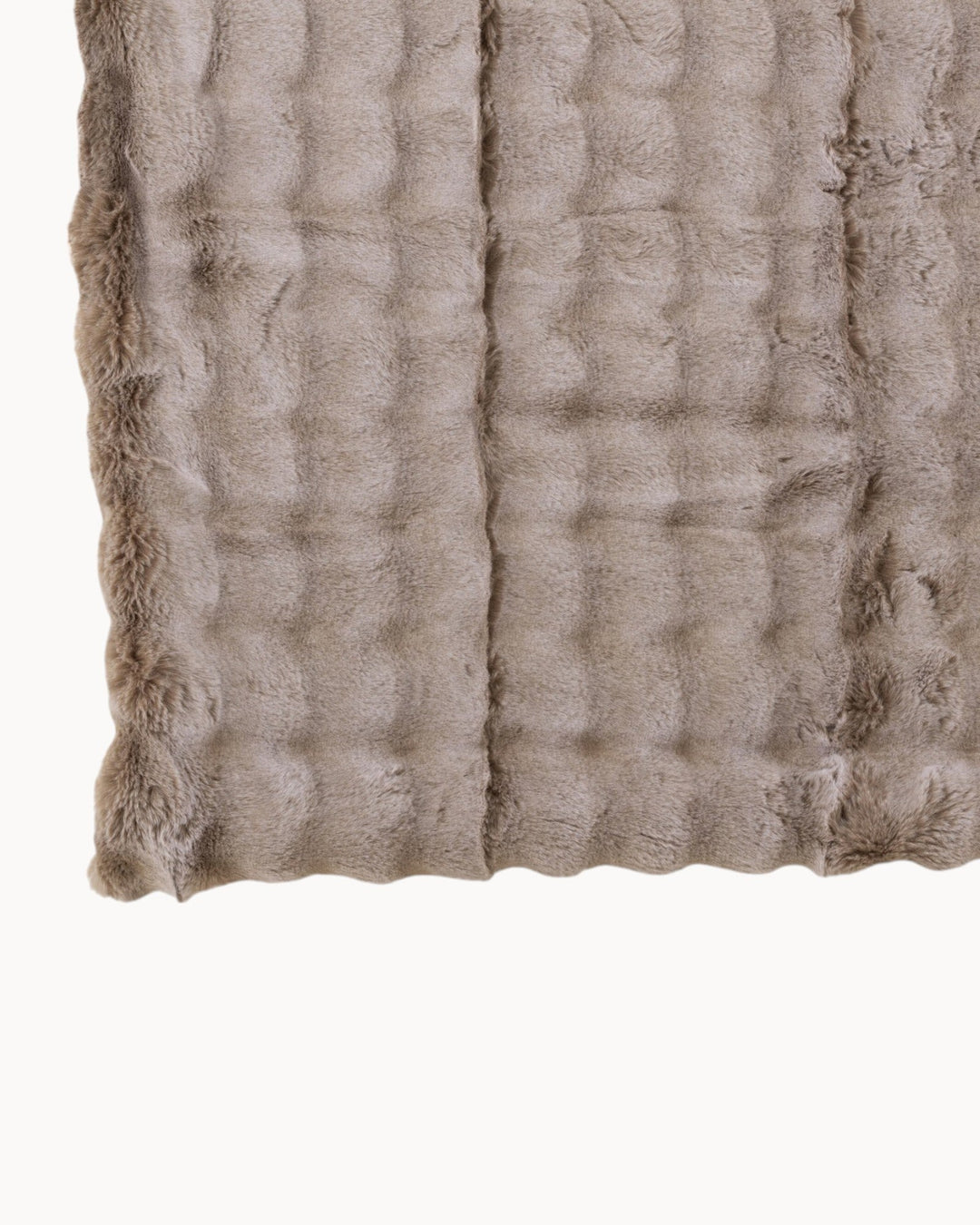 J-Line – Plaid Wave – Plaid Taupe, Coton/Lin/Polyester, 180 x 130 cm