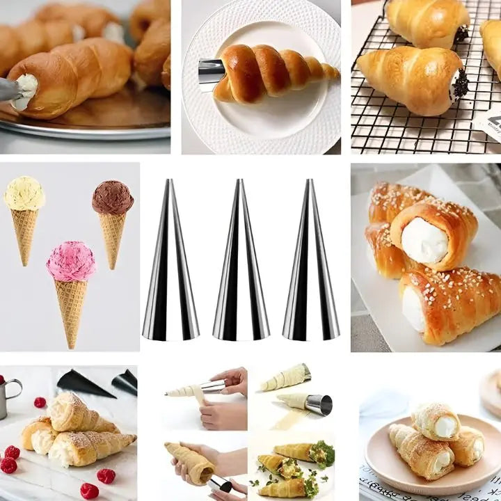 5+5 GRATUIT | BakeRolls - Ensemble de moules à cannoli de maître pour la maison !