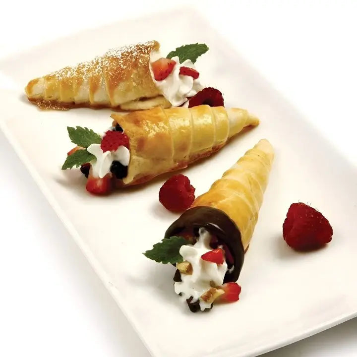 5+5 GRATUIT | BakeRolls - Ensemble de moules à cannoli de maître pour la maison !