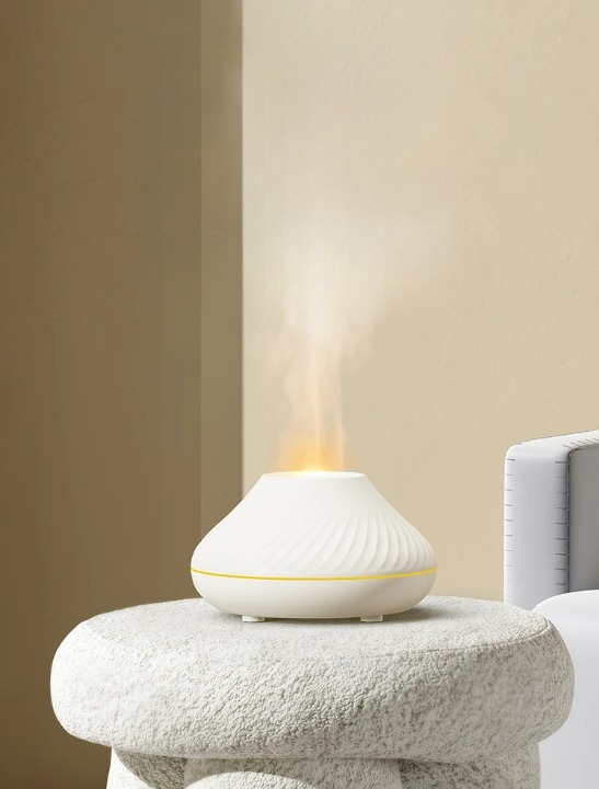 Diffuseur d'arômes LumiFlare | Effet de flamme & brouillard apaisant | 130 ml | Pour détente et ambiance agréable
