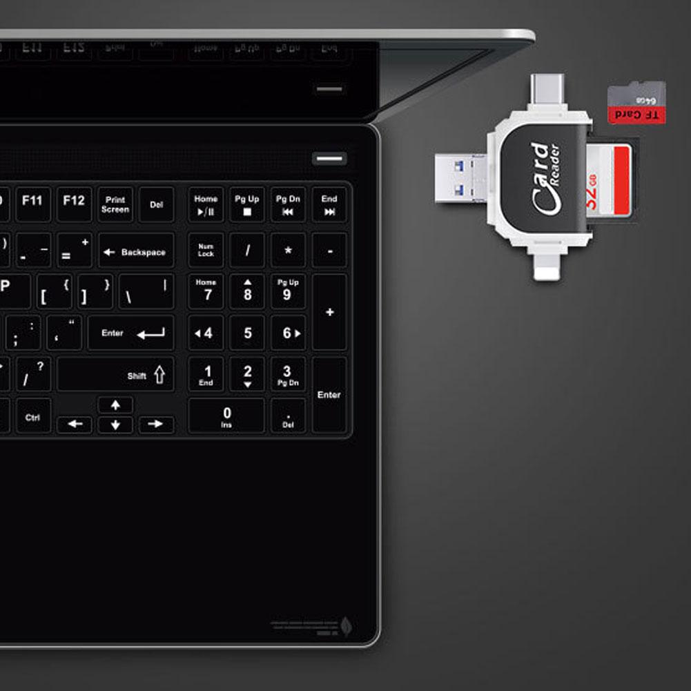 MegaStorage - Lecteur de carte universel 4 en 1 Multi-Port