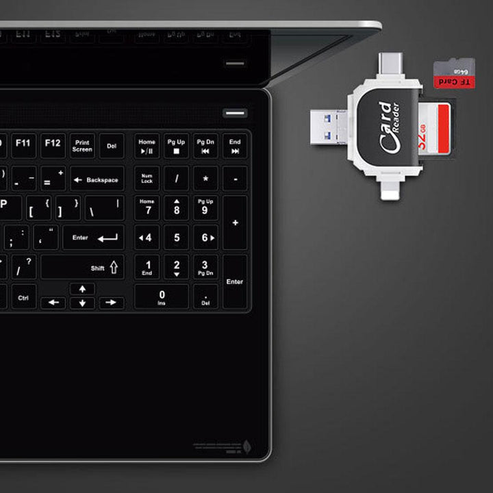 MegaStorage - Lecteur de carte universel 4 en 1 Multi-Port