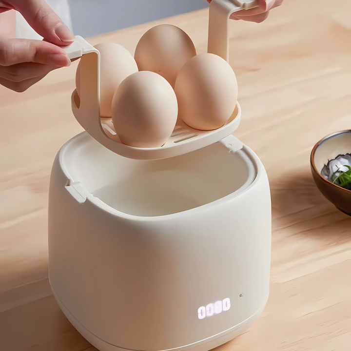 Cuit-oeufs électrique EggiCook | Oeufs parfaits d'un simple bouton | Arrêt automatique | 4 oeufs