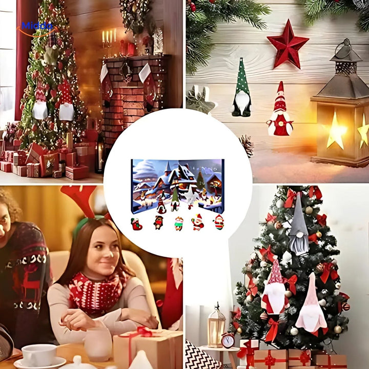 HolidayHaven - Calendrier de l'Avent en Peluche Gnome